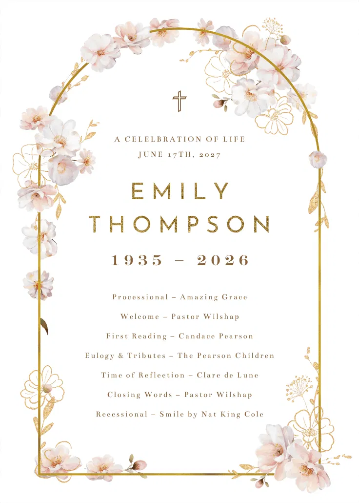 Programa de surrounded by blooms