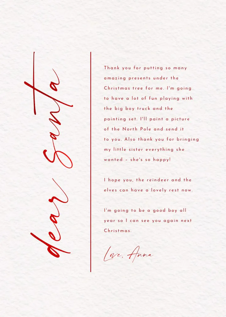 Charming christmas - จดหมายซานต้า