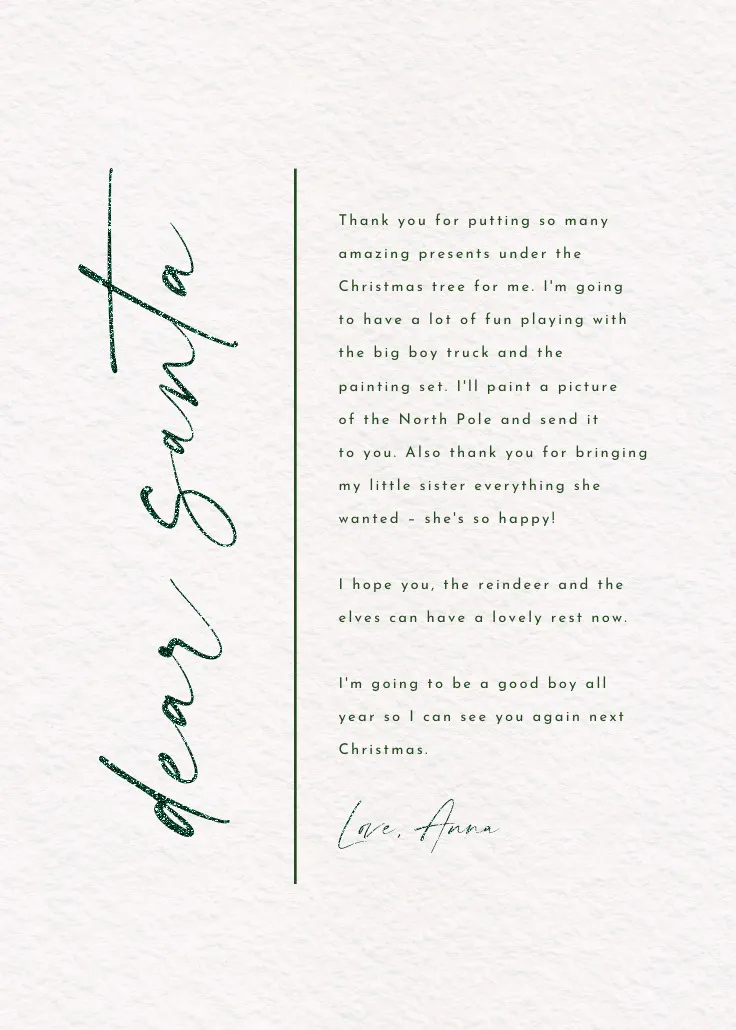 Charming christmas - weihnachtsmann-brief