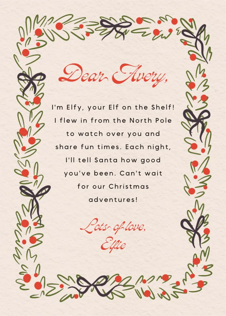 Merry greenery - จดหมายซานต้า