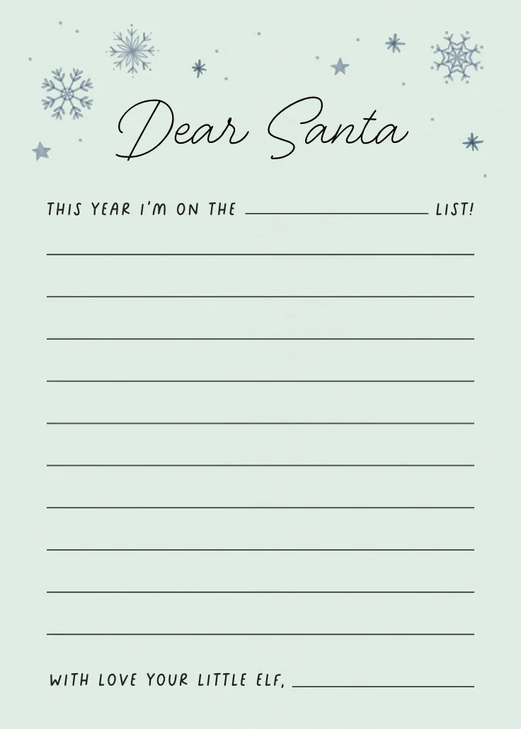 Snowflake mail - จดหมายซานต้า