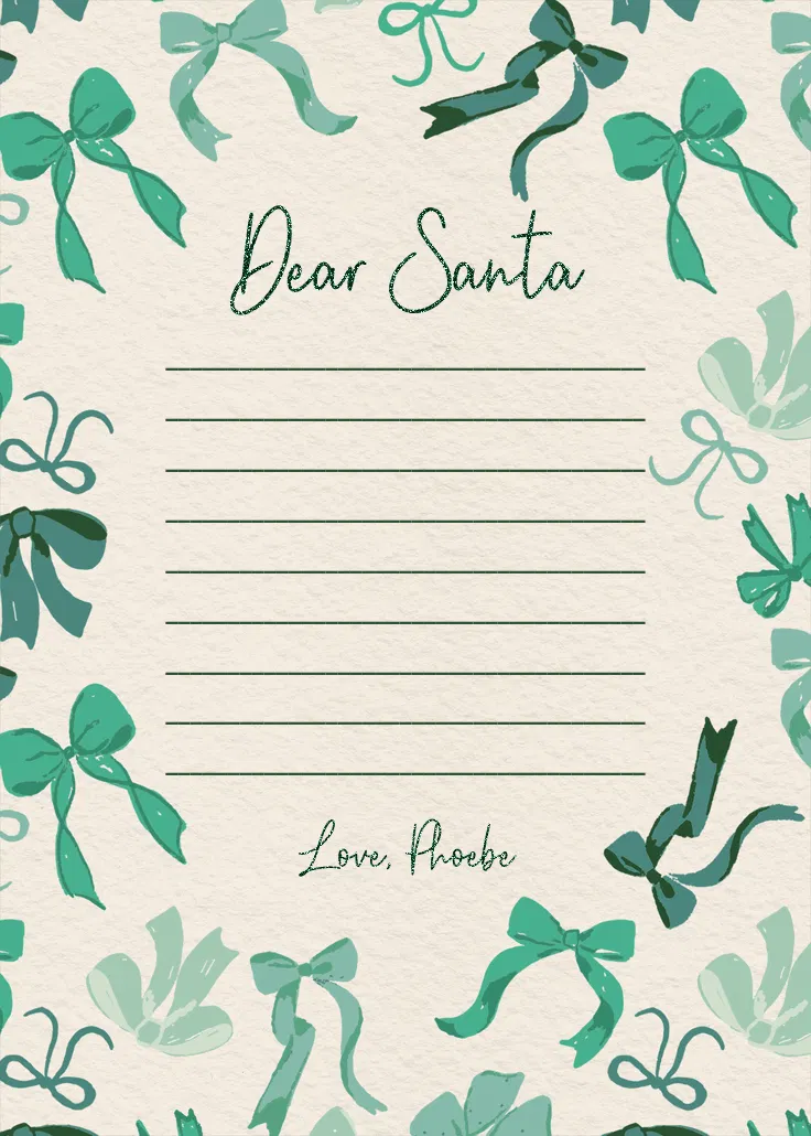 Wrapped up - weihnachtsmann-brief