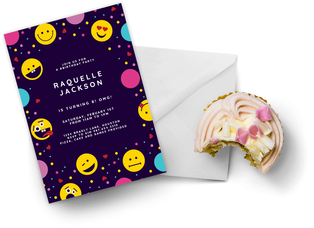 Girls birthday invitations